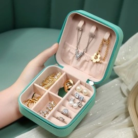 ewelry Box Jewelry Ring Necklace Earrings Storage Box Jewelry Organizer Home Organizer Cosmetic Bag