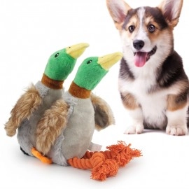 Plush Duck Sound Pet Toy Animal Squeak Dog Toy Cleaning Tooth Dog Chew Rope